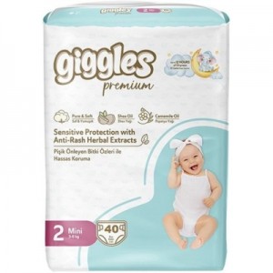 Підгузки Giggles Premium 2 Mini 3-6 кг 40 шт (8680131206889)