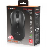 Огляд Мишка REAL-EL RM-450W Wireless/Bluetooth Black/Gray (EL123200046): характеристики, відгуки, ціни.