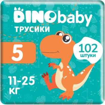 Підгузки Dino Baby трусики Розмір 5 (11-25 кг) 34 шт х 3 пачки (2000998941147)