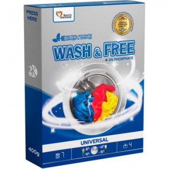 Пральний порошок Wash&Free Universal 400 г (4262396140920)