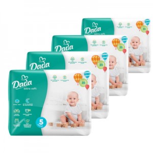 Підгузки Dada Extra Soft 5 Junior (11-25 кг) 4 упаковки по 39 шт 156 шт (4820174989569)