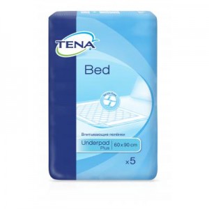 Огляд Пелюшки для малюків Tena Bed Plus 60х90 см 5 шт (7322540247879/7322540801934): характеристики, відгуки, ціни.