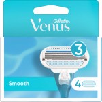 Огляд Змінні касети Gillette Venus Smooth 4 шт. (3014260262709): характеристики, відгуки, ціни.