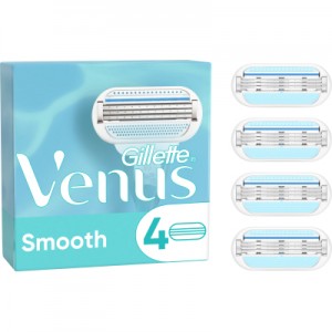 Огляд Змінні касети Gillette Venus Smooth 4 шт. (3014260262709): характеристики, відгуки, ціни.