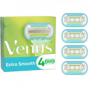 Огляд Змінні касети Gillette Venus Extra Smooth Embrace 4 шт. (7702018955527): характеристики, відгуки, ціни.