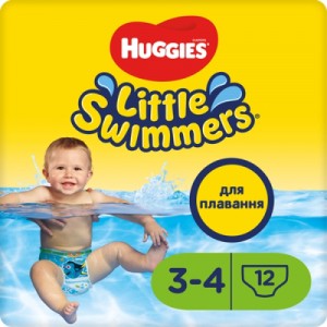 Огляд Підгузки Huggies Little Swimmer 3-4 (7-15 кг) 12 шт (36000183399): характеристики, відгуки, ціни.