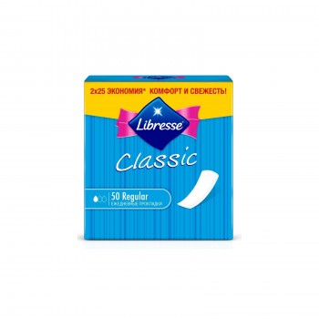 Щоденні прокладки Libresse Pantyliners Classic 50 шт (7322540157093)