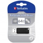 Огляд USB флеш накопичувач Verbatim 64GB Store 'n' Go PinStripe Black USB 2.0 (49065): характеристики, відгуки, ціни.