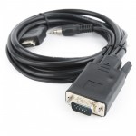 Огляд Перехідник HDMI to VGA 3.0m Cablexpert (A-HDMI-VGA-03-10): характеристики, відгуки, ціни.