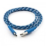 Огляд Дата кабель USB 2.0 AM to Type-C 2color nylon 1m blue Vinga (VCPDCTCNB31B): характеристики, відгуки, ціни.