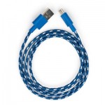 Огляд Дата кабель USB 2.0 AM to Type-C 2color nylon 1m blue Vinga (VCPDCTCNB31B): характеристики, відгуки, ціни.