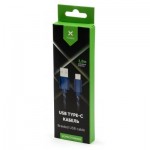 Огляд Дата кабель USB 2.0 AM to Type-C 2color nylon 1m blue Vinga (VCPDCTCNB31B): характеристики, відгуки, ціни.