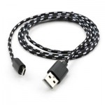 Огляд Дата кабель USB 2.0 AM to Micro 5P 2color nylon 1m black Vinga (VCPDCMBN31BK): характеристики, відгуки, ціни.