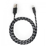 Огляд Дата кабель USB 2.0 AM to Micro 5P 2color nylon 1m black Vinga (VCPDCMBN31BK): характеристики, відгуки, ціни.