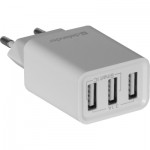 Огляд Зарядний пристрій Defender UPA-31 white, 3xUSB, 5V / 3.1A (83587): характеристики, відгуки, ціни.