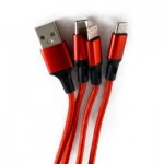 Огляд Дата кабель USB 2.0 AM to Lightning + Micro 5P + Type-C Extradigital (KBU1750): характеристики, відгуки, ціни.