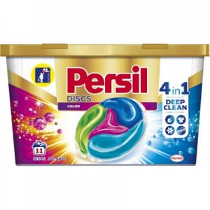 Огляд Капсули для прання Persil Discs Color Deep Clean 11 шт. (9000101415919): характеристики, відгуки, ціни.