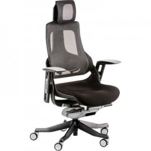 Огляд Офісне крісло Special4You WAU BLACK FABRIC, CHARCOAL NETWORK (E0789): характеристики, відгуки, ціни.