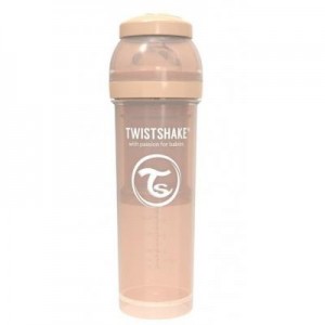 Огляд Пляшечка для годування Twistshake антиколькова 330 мл, бежева (69874/78265): характеристики, відгуки, ціни.