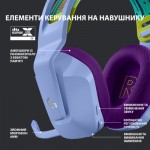 Огляд Навушники Logitech G733 Lightspeed Wireless RGB Gaming Headset Lilac (981-000890): характеристики, відгуки, ціни.