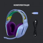 Огляд Навушники Logitech G733 Lightspeed Wireless RGB Gaming Headset Lilac (981-000890): характеристики, відгуки, ціни.