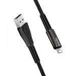 Огляд Дата кабель ColorWay USB 2.0 AM to Lightning 1.0m zinc alloy + led black (CW-CBUL035-BK): характеристики, відгуки, ціни.