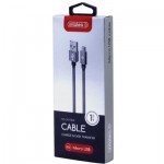 Огляд Дата кабель USB 2.0 AM to Micro 5P 1.0m CBGNYM1 grey Intaleo (1283126477676): характеристики, відгуки, ціни.