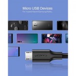 Огляд Дата кабель USB 2.0 AM to Micro 5P 2.0m US289 Black Ugreen (60138): характеристики, відгуки, ціни.