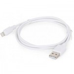 Огляд Дата кабель Cablexpert USB 2.0 AM to Lightning 1.0m (CC-USB2-AMLM-W-1M): характеристики, відгуки, ціни.