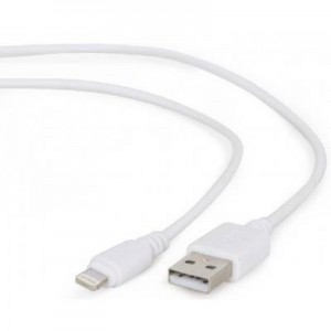 Огляд Дата кабель Cablexpert USB 2.0 AM to Lightning 1.0m (CC-USB2-AMLM-W-1M): характеристики, відгуки, ціни.