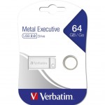 Огляд USB флеш накопичувач Verbatim 64GB Metal Executive Silver USB 2.0 (98750): характеристики, відгуки, ціни.