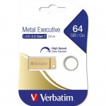 Огляд USB флеш накопичувач Verbatim 64GB Metal Executive Gold USB 3.0 (99106): характеристики, відгуки, ціни.