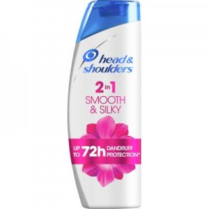 Огляд Шампунь Head & Shoulders Гладке та шовковисте 2 в 1 360 мл (4084500970366): характеристики, відгуки, ціни.