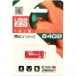 Огляд USB флеш накопичувач Mibrand 64GB Сhameleon Red USB 2.0 (MI2.0/CH64U6R): характеристики, відгуки, ціни.