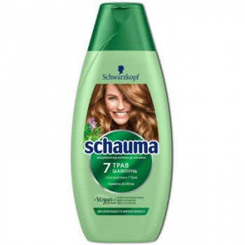 Шампунь Schauma 7 трав для нормального та жирного волосся 400 мл (3838824086750)