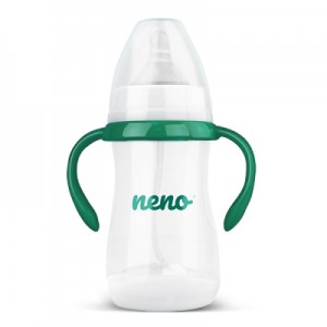 Пляшечка для годування Neno 240 мл з системою гравітації - новий Q1 (5902479672403)