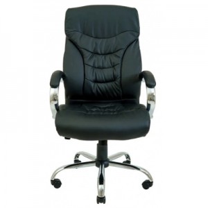 Огляд Офісне крісло Richman Кальяри Хром к/з чорний (ADD0001791): характеристики, відгуки, ціни.