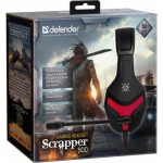 Огляд Навушники Defender Scrapper 500 Black-Red (64500): характеристики, відгуки, ціни.