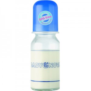 Огляд Пляшечка для годування Baby-Nova скляна 125 мл (3960310): характеристики, відгуки, ціни.