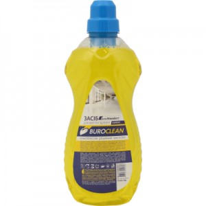 Огляд Засіб для миття підлоги Buroclean EuroStandart лимон 1 л (4823078922823): характеристики, відгуки, ціни.
