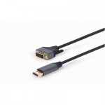 Огляд Кабель мультимедійний DisplayPort to DVI 1.8m 24 +1, 4K 30Hz Cablexpert (CC-DPM-DVIM-4K-6): характеристики, відгуки, ціни.
