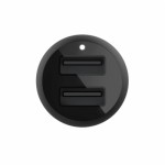 Огляд Зарядний пристрій Belkin Car Charger (24W) Dual USB-A, USB-A - Lightning, 1m, black (CCD001BT1MBK): характеристики, відгуки, ціни.
