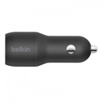 Огляд Зарядний пристрій Belkin Car Charger (24W) Dual USB-A, USB-A - Lightning, 1m, black (CCD001BT1MBK): характеристики, відгуки, ціни.