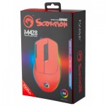 Огляд Мишка Marvo M428 RGB-LED USB Red (M428 Red): характеристики, відгуки, ціни.