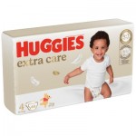 Огляд Підгузки Huggies Extra Care 4 (8-16 кг) 60 шт (5029053578118): характеристики, відгуки, ціни.