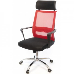 Огляд Офісне крісло Аклас Крокус CH TILT Чорний (Чорний Червоний) (10047592): характеристики, відгуки, ціни.