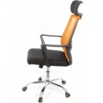 Огляд Офісне крісло Аклас Крокус CH TILT Чорний (Чорний Помаранчевий) (10047590): характеристики, відгуки, ціни.