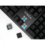 Огляд Клавіатура Vinga KBGM160 LED Outemu Blue USB Black (KBGM160 Black): характеристики, відгуки, ціни.