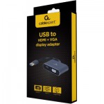 Огляд Перехідник USB-A to HDMI/VGA Cablexpert (A-USB3-HDMIVGA-01): характеристики, відгуки, ціни.
