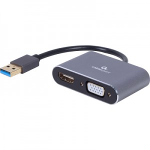 Огляд Перехідник USB-A to HDMI/VGA Cablexpert (A-USB3-HDMIVGA-01): характеристики, відгуки, ціни.